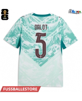 Günstige Portugal Diogo Dalot #5 Auswärtstrikot WM 2026 Kurzarm